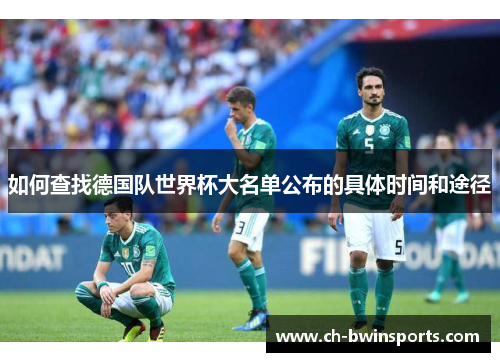 如何查找德国队世界杯大名单公布的具体时间和途径